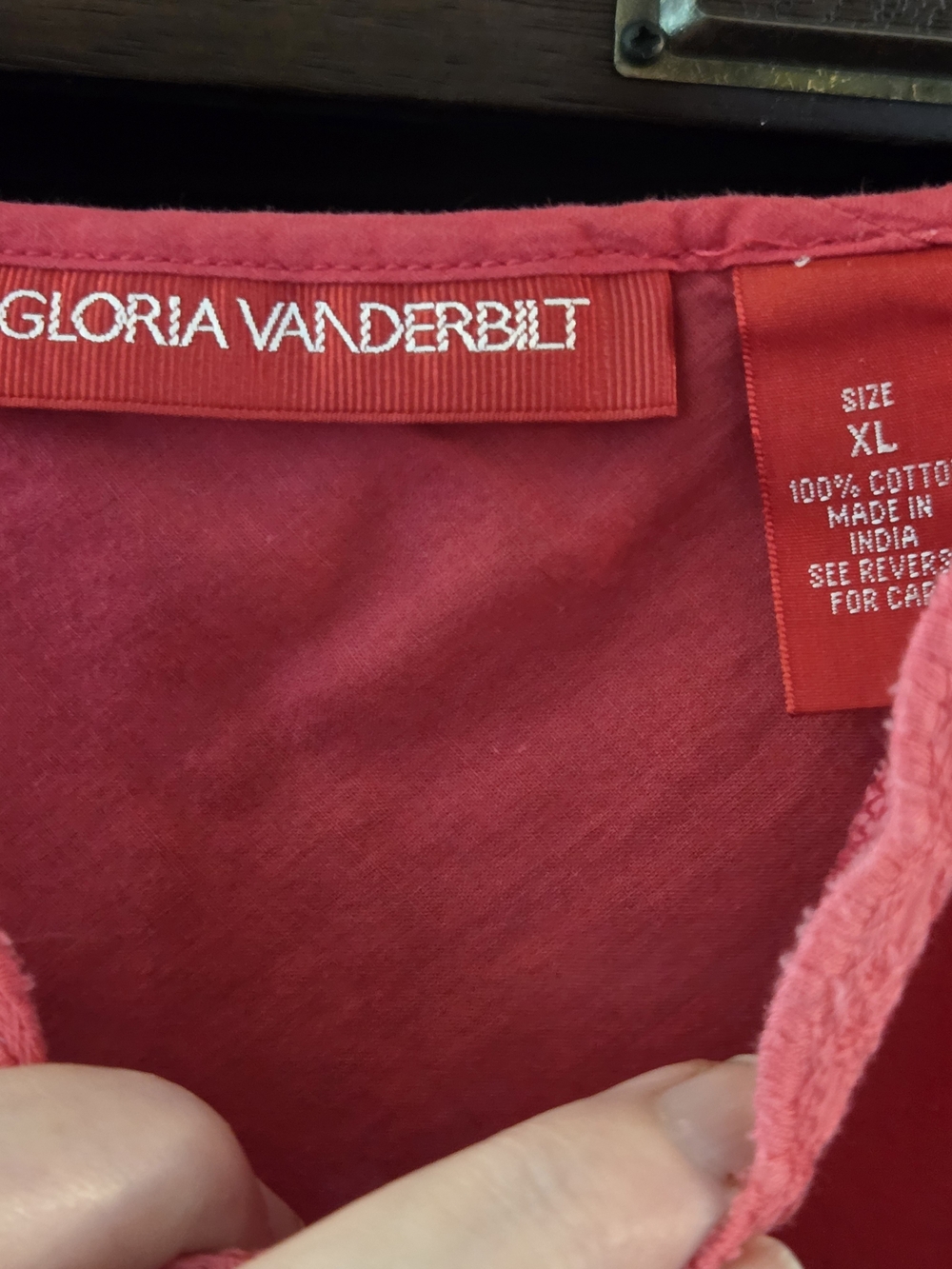 Vintage Y2K Gloria Vanderbilt Pink Eyelet Lace Camisole Top - Size XL - Picture 3 of 6